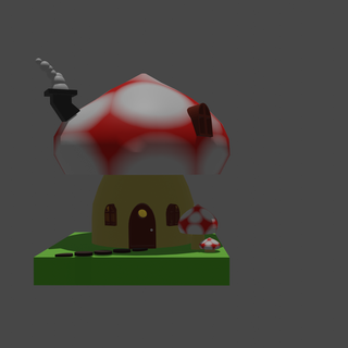 mushroom cabin lampsxcults 3d print model - Mito3D