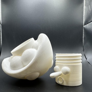 mushroom container Art art toy tool shroom resin fdm cults 3d print model - Mito3D