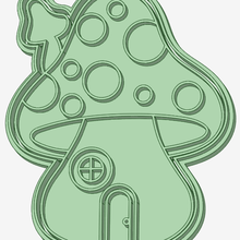 mushroom cookie cutter house tool fungus 3d print model - Mito3D