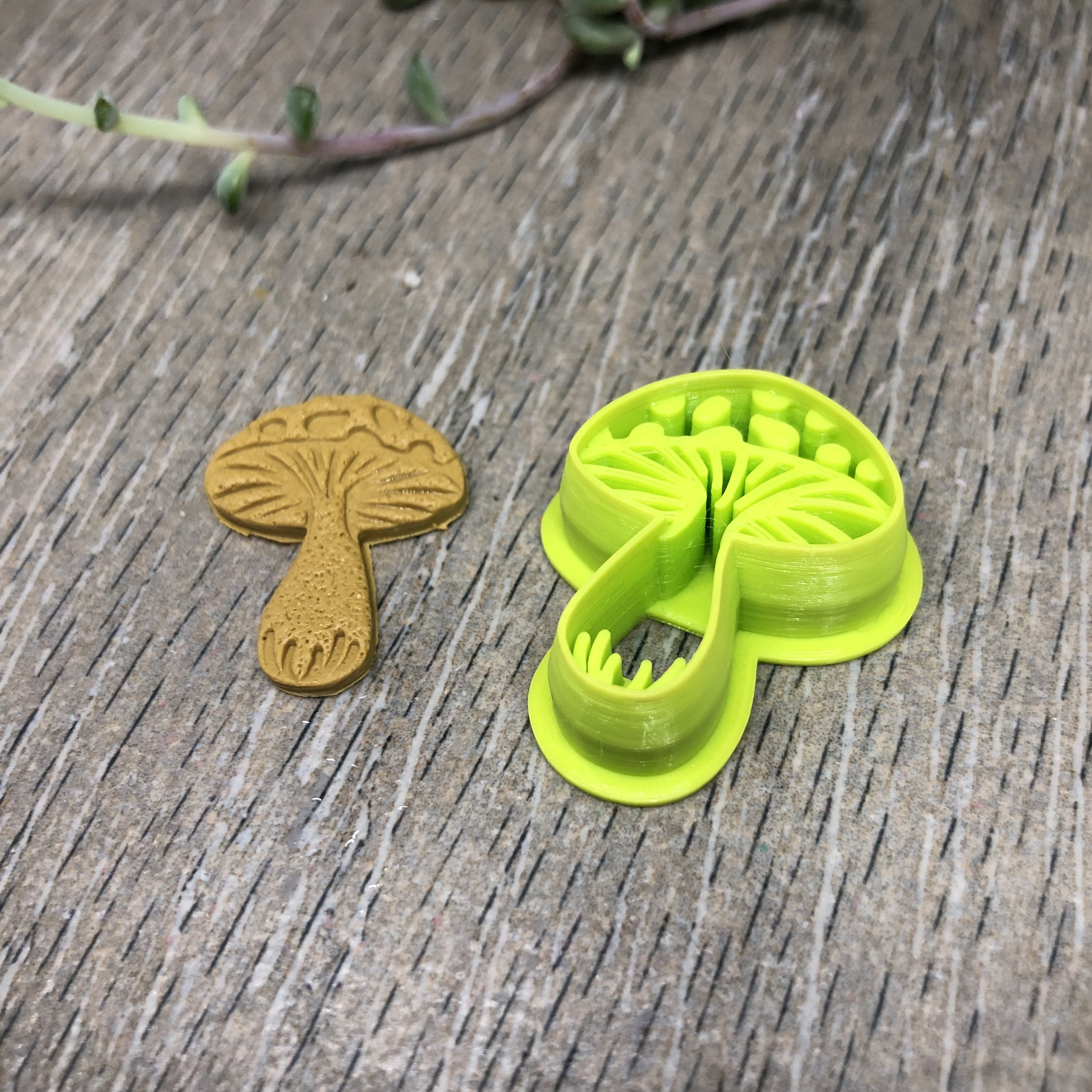 champignon coupeur argile polymère outil 3D print model - Mito3D