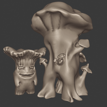 mushroom dudes game dnd dungeons dragons rpg wargaming warhammer games 3d print model - Mito3D