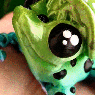 mushroom frog articulating fungus cinderwing3d flexible fidget cute print place supports 3d print model - Mito3D