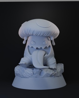 mushroom frog rpg miniature Game game fun 3d free popular home dungeon dragon magic easy elf orc warrior mage earthworm minis wizard 3d print model - Mito3D