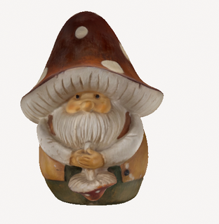 mushroom gnome lost everything wild fire stump 3d print model - Mito3D