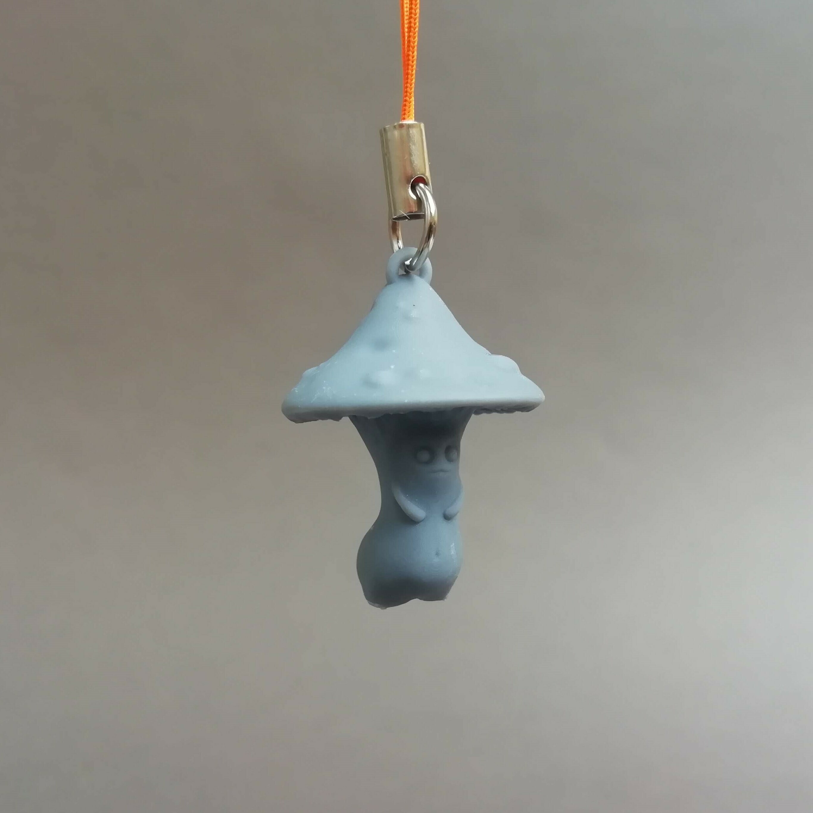 cogumelo cara clássico chaveiro fofa estatueta 3D print model - Mito3D