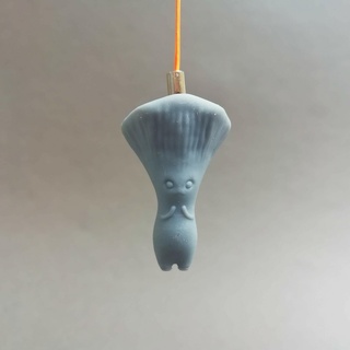mushroom guy fox keychain cute figurine 3d print model - Mito3D