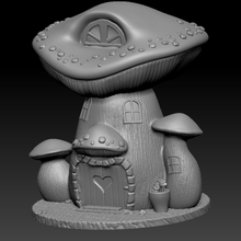 cogumelo casa jardim miniatura fofa fantasia 3d print model - Mito3D