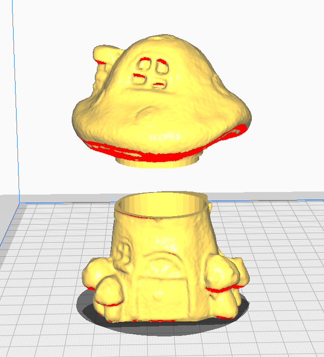 mushroom house - jar 3D print model - Mito3D