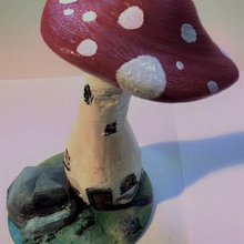 mushroom house home 3d print model - Mito3D