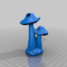 seta llavero joyería joya hongos llaveros 3d print model - Mito3D