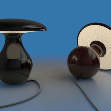 mushroom lamp polymakerchallenge home 3d print model - Mito3D
