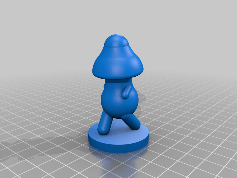 cogumelo homem escultura caminhando esculturas bustos arte 3D print model - Mito3D