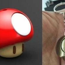 mantar Mario anahtarlık 3d aksesuarlar aksesuar Champignon karakurbağası Llavero kart 3d print model - Mito3D
