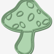 mushroom cookie cutter tool fungus 3d print model - Mito3D