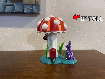 mushroom night light 8 inch tall 3d print model - Mito3D