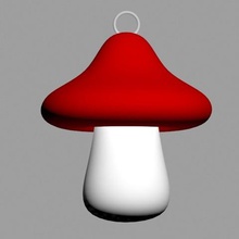 mushroom pendant jewelry henchman fungus 3d print model - Mito3D