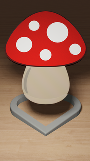 mushroom phone stand v1 3d print model - Mito3D