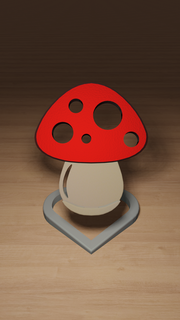champignon téléphone supporter v3 3d print model - Mito3D