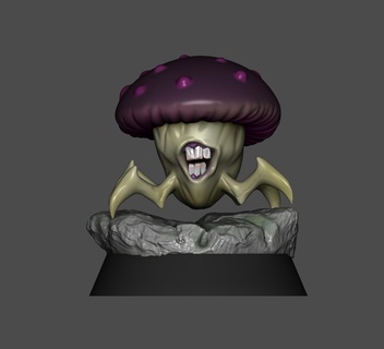 mushroom spider rpg miniature Game game fun 3d free popular home dungeon dragon magic easy elf orc warrior mage earthworm minis wizard 3d print model - Mito3D