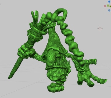 cogumelo bruxo fera clã lua goblin ork monstro 3d print model - Mito3D