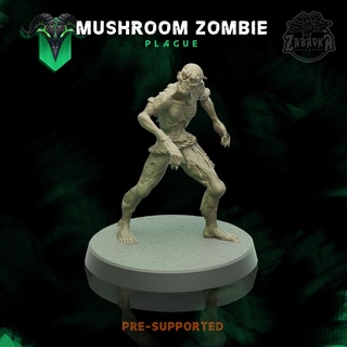 mantar zombi yazı tahtası fantezi oyun minyatürler ölümsüz ölüm savaş oyunu veba 32mm 3d print model - Mito3D