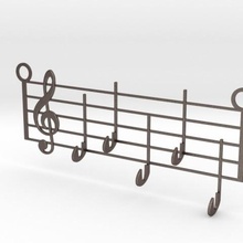 les clés de la musique cintre maison des musica 3d print model - Mito3D