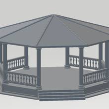 musica chiosco architettura parco coloniale classico neoclassico 3d print model - Mito3D