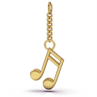 music note key holder lux silver gold jewelry printable 3d model trend fashion design zbrush tiger 3d print model - Mito3D