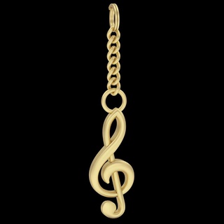music note key holder lux silver gold jewelry printable 3d model trend fashion design zbrush tiger 3d print model - Mito3D