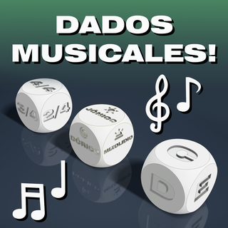 musical dice Game dicexcults says board game rolling opportunity cube musician composer 3d print model - Mito3D
