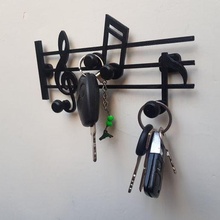musical key hangers gadget gadgets keysholder notes wallart ecofriendly plafilamet 3d print model - Mito3D