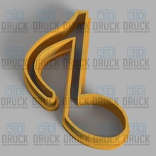 musical note - cookie cutter home staff music musica biscuit 3d print model - Mito3D