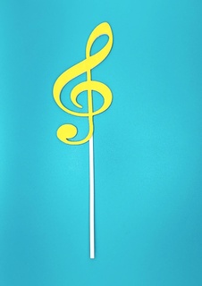 musical note bookmark books reading 3d print model - Mito3D