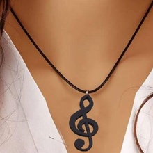 musical note necklace charm jewelry 3d print model - Mito3D
