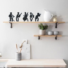 musicians home living room bathroom kitchen salon 3d wall shelves shelf decoration music 3d print model - Mito3D
