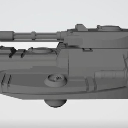 musketeer game mechwarrior alphastrike tank battletech 3D print model - Mito3D