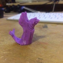bıyıklı balık adam 2 çılgın yaratık serisi sanat yaratıklar goofy 3d print model - Mito3D