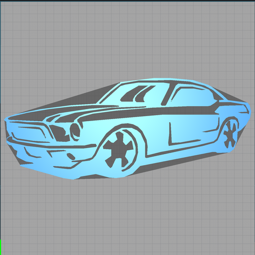 mustang - car 3D print model - Mito3D