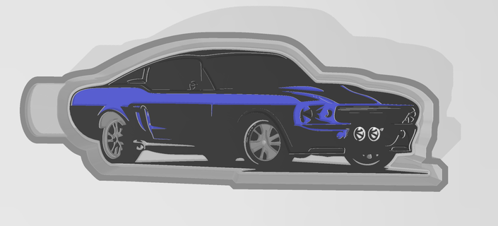Mustang Neuling stl verschiedene 3d print model - Mito3D
