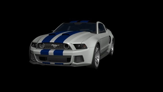 mustang gt500 Game mustang ford gt 500 cars nfs aouto sell  3d print model - Mito3D