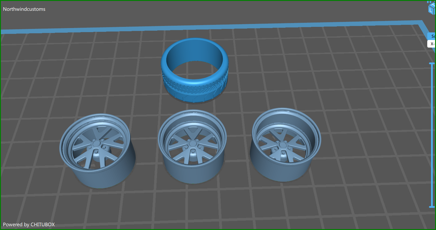 mustang gt wheels 1 25 Various #1/24 #1/25 #modelcar #customparts #protouring 3D print model - Mito3D