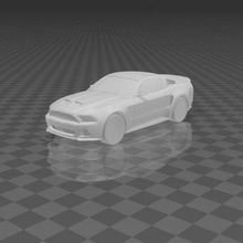 mustango gt coche vehiculo vado 3d print model - Mito3D