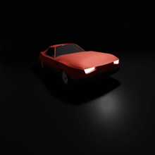 mustang lowpoly game toy vehicle 3d print model - Mito3D