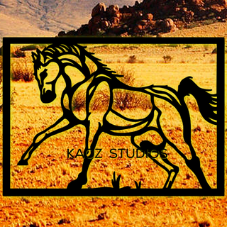 Mustang Mauer Kunst Pferd Dekor Tier Dekoration 3d print model - Mito3D