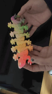 Mutant Eidechse Tier mutan Gecko artikulieren Spielzeug Wissenschaft 3d print model - Mito3D
