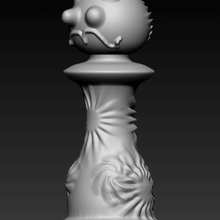 mutated pawn toy 3d print model - Mito3D