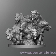 mutated sheep dnd dungeons and dragons tabletop toy 3d print model - Mito3D
