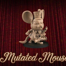 stumm geschaltet Maus 3d print model - Mito3D