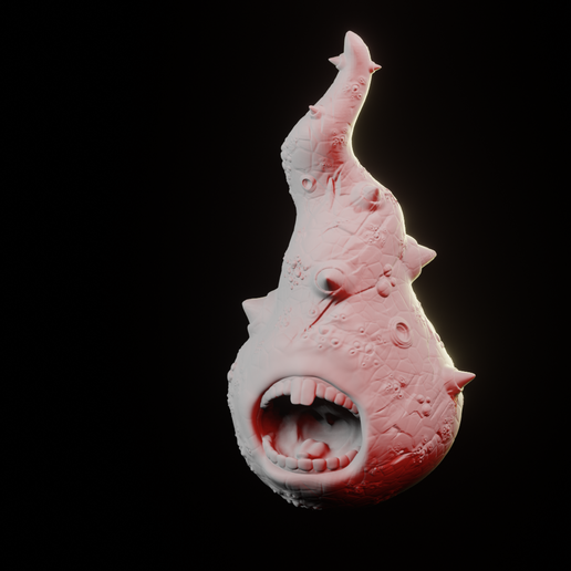 mutual creature v1 art monster scare 3D print model - Mito3D