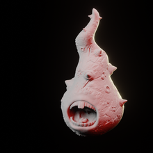 mutuel créature v1 art monstre effrayer 3d print model - Mito3D